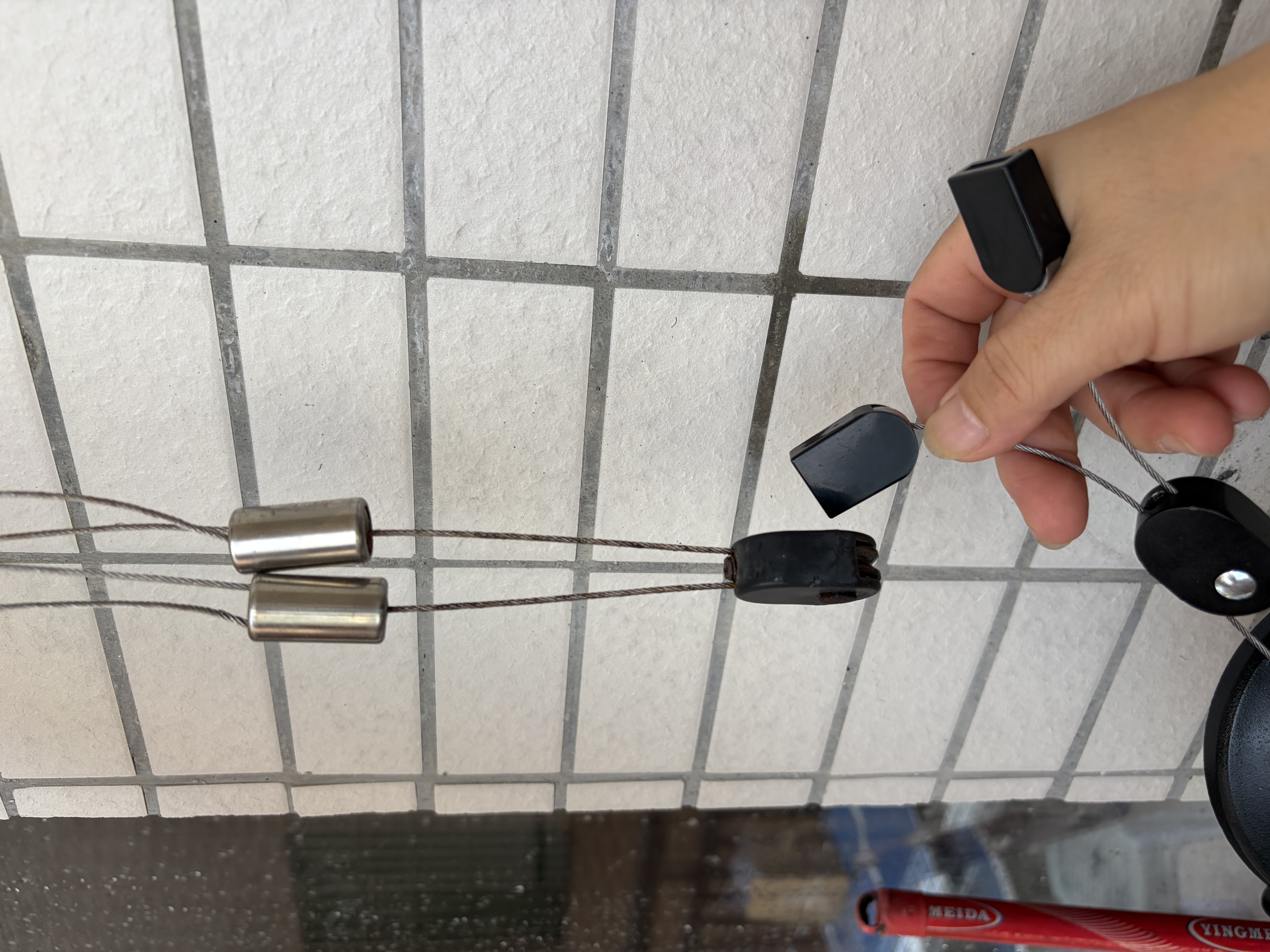 金贵夫人晾衣架手摇器通用阳台手柄式升降器凉晒衣架摇手维修配件手动摇把 黑母婴款手摇器 实拍图