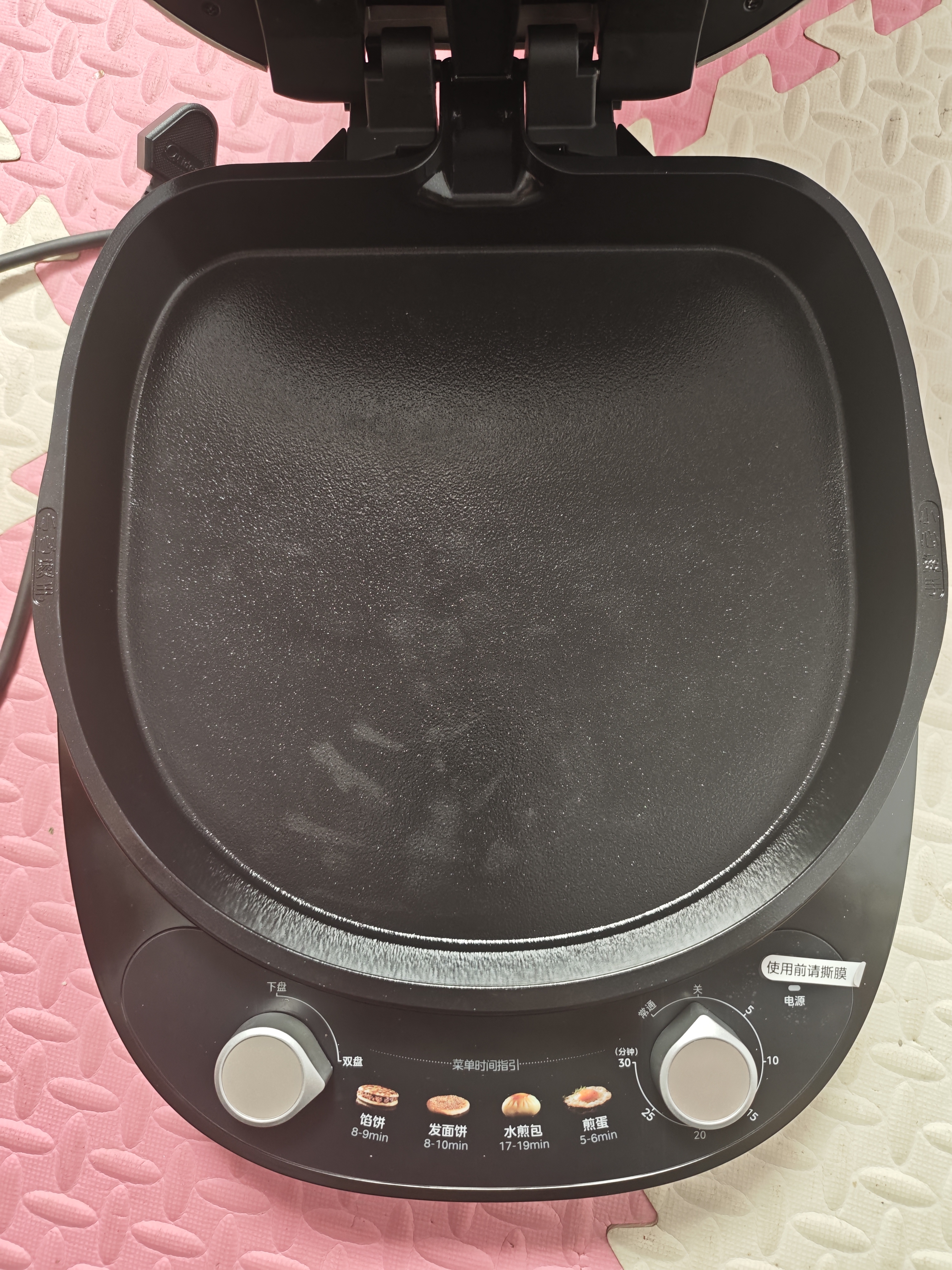美的（Midea）电饼档0氟钛陶超耐磨双盘易拆洗定时可调温家用智能双面加热三明治早餐机煎烤机煎饼烙饼锅3235Ti 实拍图