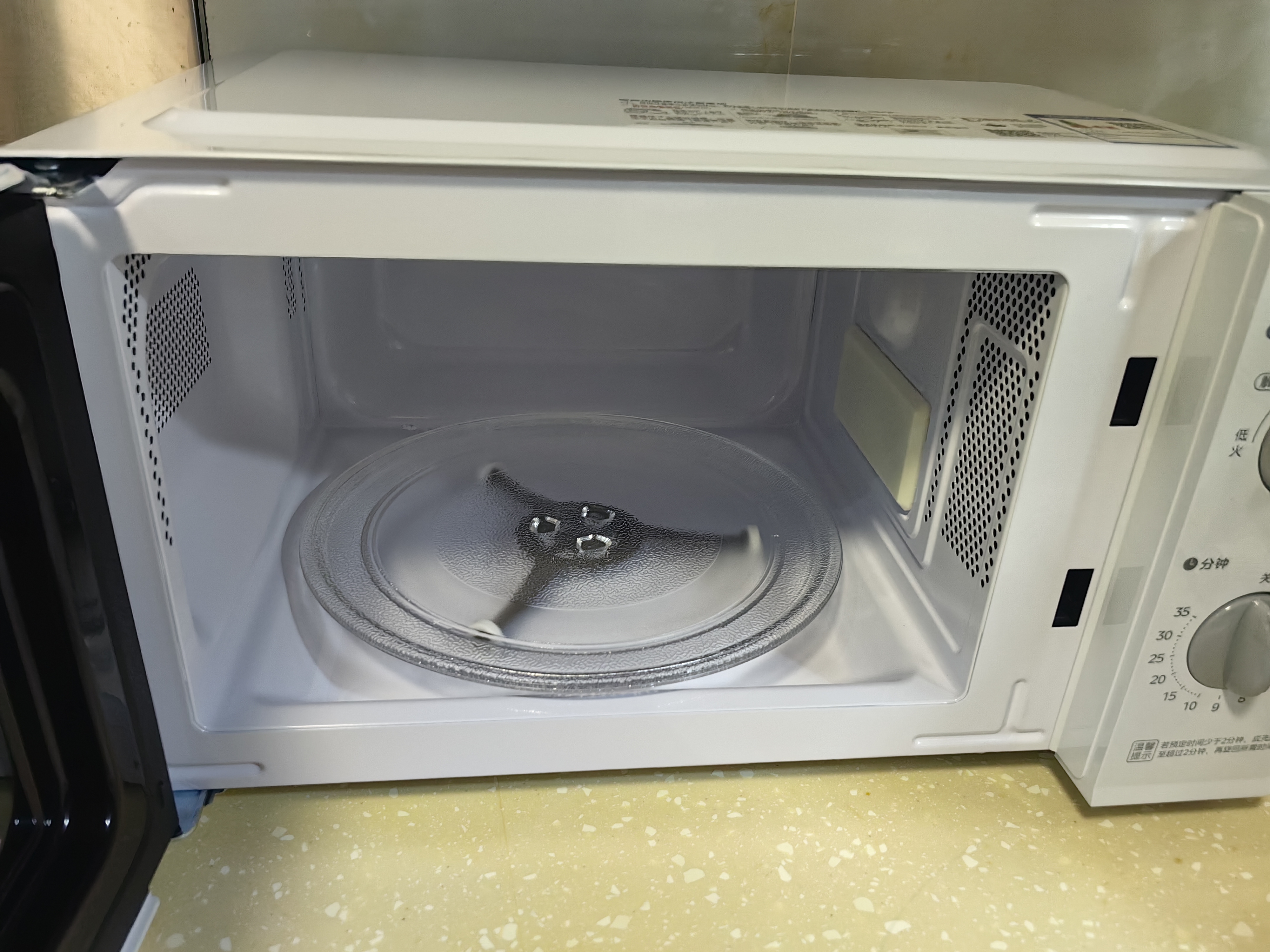 美的微波炉家用转盘20L加热旋钮简易操控全新正品211A/213B速热易清洁 211A/213B+一年只换不修 实拍图