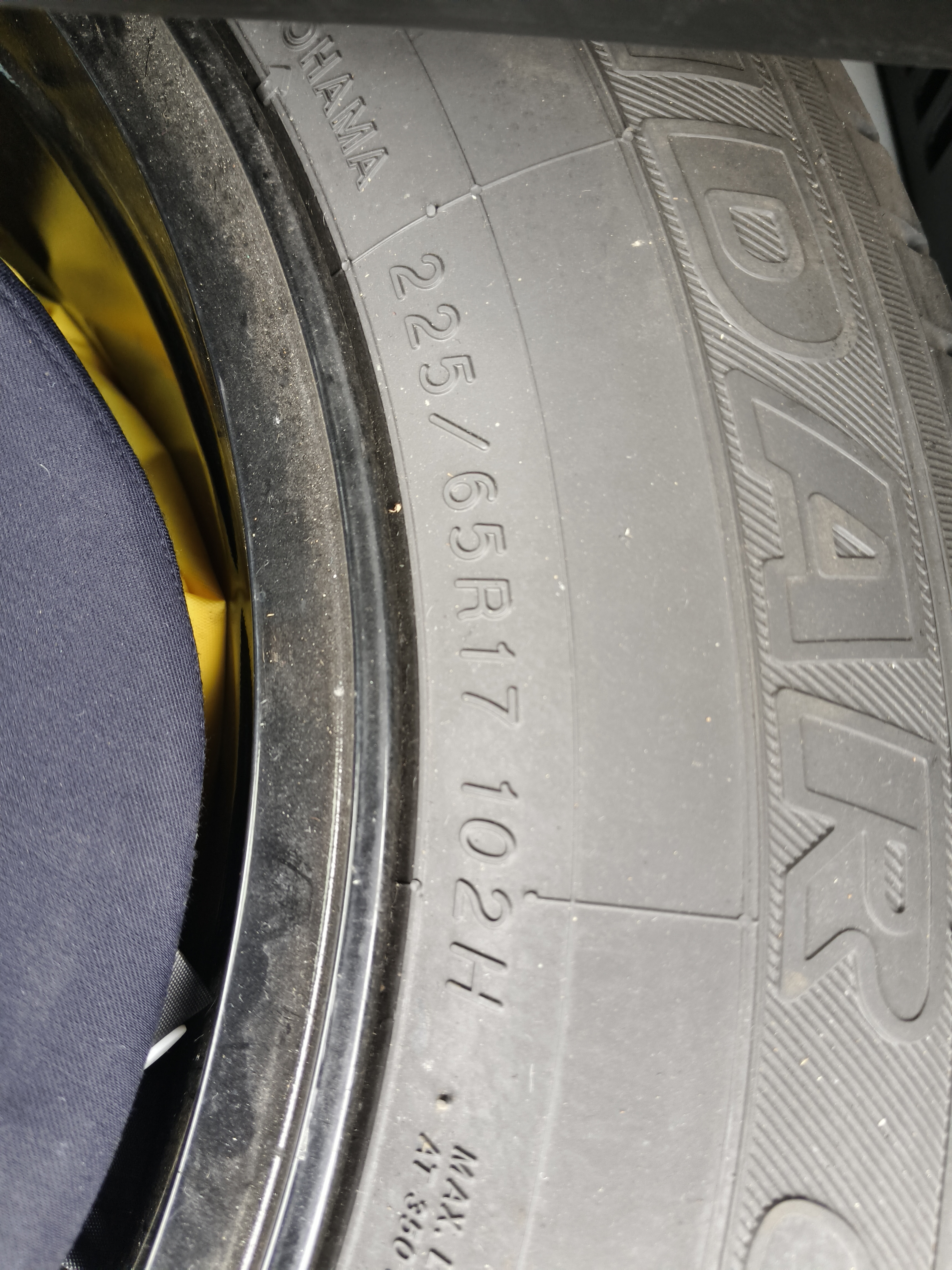 优科豪马横滨轮胎/汽车轮胎 225/65R17 102H G91AV 原配丰田RAV4 实拍图
