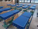 梓晨小学生桌布桌罩课桌套罩学校教室长方形学习桌专用蓝色桌套书桌垫 实拍图