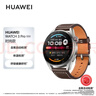 华为【父亲节礼物，千元通话手表】WATCH 3 Pro New棕色真皮表带运动智能eSIM独立通话 实拍图