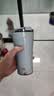 膳魔师（THERMOS）便携电动搅拌杯咖啡杯新款陶瓷涂层车载办公室保温杯高颜值水杯子 膳魔师-冰湖蓝【395ml】+蓝色杯套 实拍图