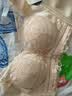 欧迪芬无痕内衣女桑蚕丝聚拢上托小胸显大防下垂无钢圈蕾丝文胸罩肤粉 实拍图