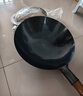 荣事达（Royalstar）章丘手工锻打铁锅圆底老式炒锅无涂层不粘炒菜锅燃气灶带盖34cm 实拍图