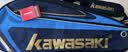 川崎（KAWASAKI）羽毛球包单肩背包网球包男女独立鞋袋羽毛球拍包8327藏青 实拍图