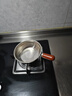 特厚不锈钢平底锅奶锅电磁炉通用不粘锅辅食锅汤锅煮锅蒸锅汤锅 胡桃木锅17cm 实拍图