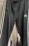 阿迪达斯（adidas）运动裤男透气休闲卫裤健身跑步运动裤 黑白收腿裤 黑白 2XL 实拍图