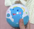 哈哈球儿童玩具球足球2号1-3岁婴儿宝宝幼儿感统拍拍小皮球小象蓝 实拍图