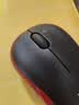 罗技（Logitech）M185鼠标 无线鼠标 办公鼠标 对称鼠标 黑色红边 带无线2.4G接收器 实拍图