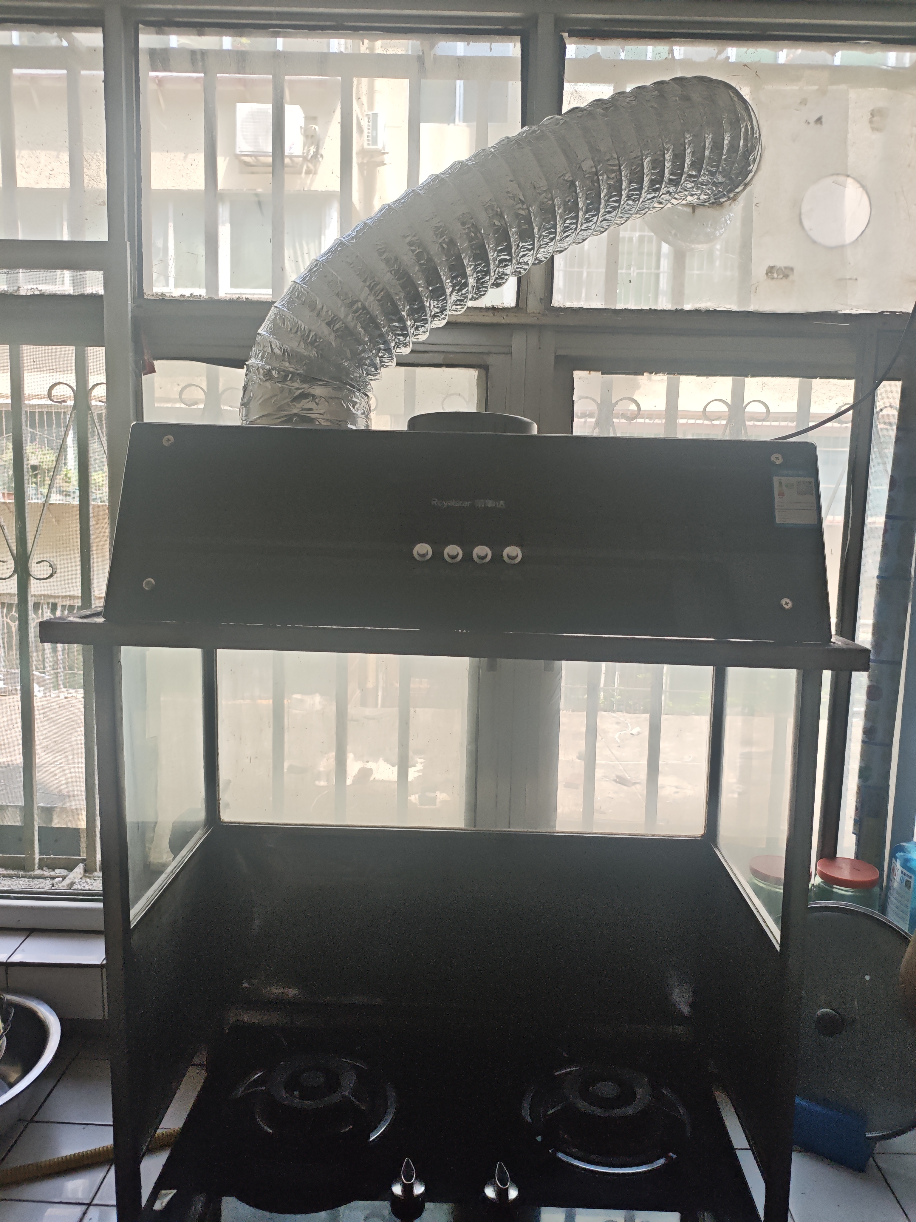 荣事达中式油烟机家用顶吸油烟机双拼色大吸力小尺寸脱排烟机小户型烟机小型抽油烟机CXW-180-G605 实拍图