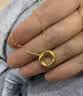 中国黄金（CHINA GOLD）黄金吊坠女足金莫比乌斯环项链生日礼物送女友老婆母亲爱人 【今/次日达】足金吊坠+S925链 实拍图