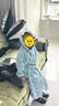 名创优品（MINISO）儿童浴袍女秋冬吸水女童宝宝洗澡睡袍可穿浴巾小鲨鱼 实拍图