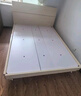 全友家居 现代简约原木风主卧室床1.5米x2米小户型双人家用高脚床 实拍图