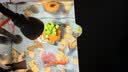 阔庭（KUOTING）鱼缸懒人鱼缸家用客厅办公室金鱼缸过滤鱼缸黑色款 实拍图