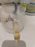 青苹果水杯杯子带把泡茶杯客厅家用耐热玻璃杯清新森系牛奶杯水具套装 【万人购买】彩柄冰晶杯400六色 实拍图