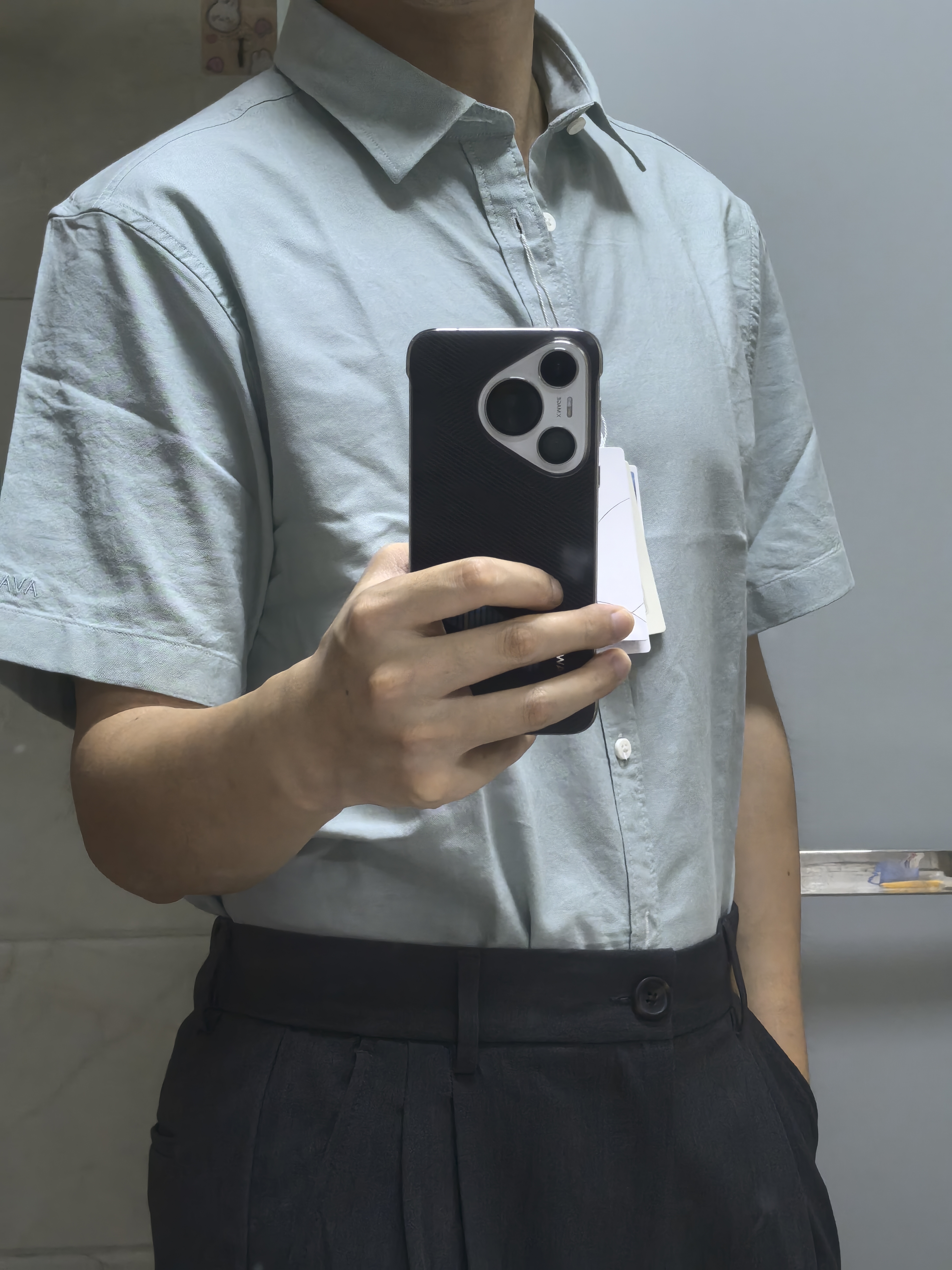 海澜之家短袖衬衫男夏季轻商务经典系列纯棉时尚衬衫男 实拍图