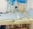 红豆大学生宿舍水洗棉床上三件套单人床单被套床上用品被芯床褥六件套 芝士蓝【贴身裸睡 舒适升级】 0.9m 床单款 三件套-被套150*200cm 实拍图
