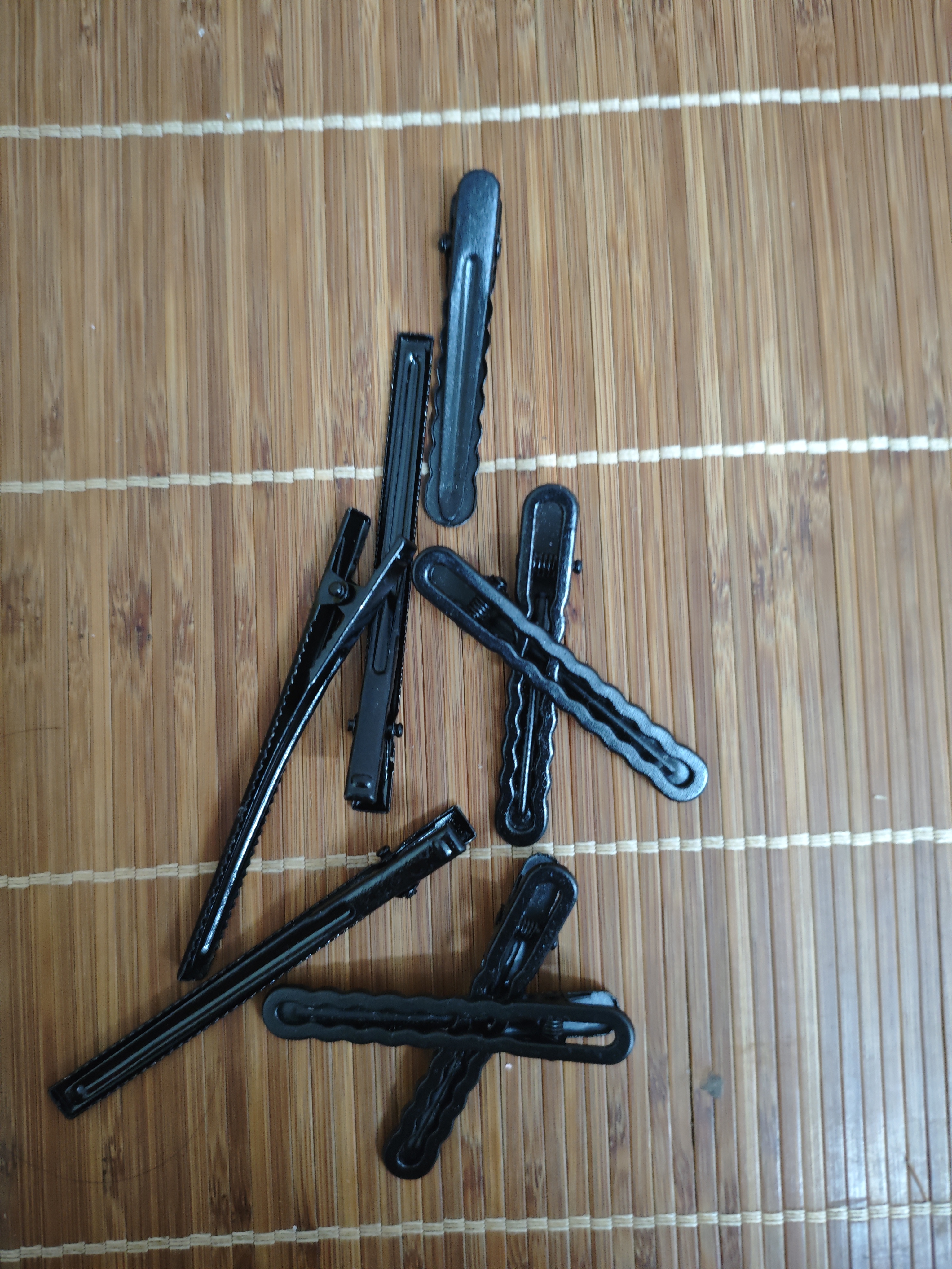 一字夹波浪发夹女后脑勺碎发夹刘海前额侧边夹多巴胺不易掉 5件套【黑色】 实拍图