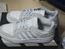 adidas ENTRAP美式校园风运动鞋少年感复古篮球风板鞋阿迪达斯 白色/矾土棕/浅蓝   43 实拍图