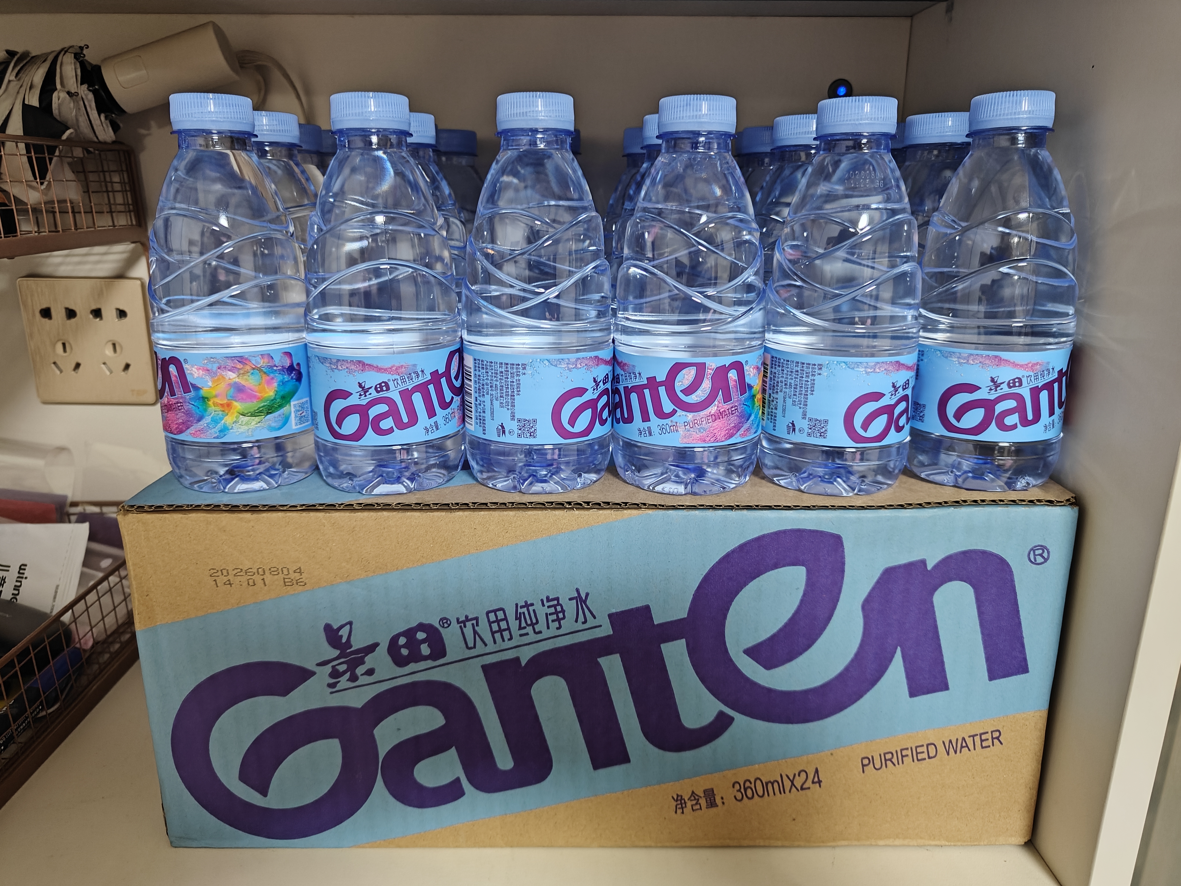 景田 纯净水/天然泉水360ml *24瓶*2 膜包装 实拍图