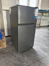 奥克斯小冰箱家用小型迷你冷藏冷冻两用出租房宿舍用节能省电寝室办公室电冰箱 【净化去味】146灰色【高效保鲜 铜管速冷】30L 实拍图