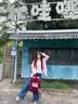 viney双肩包书包女百搭大容量初中生高中大学生背包大学生15英寸电脑包 【红色】高颜值通勤时尚通勤旅行包+青蛙挂件 实拍图