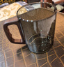 泥也杯子玻璃杯茶杯马克杯玻璃水杯家用玻璃茶杯高硼硅玻璃杯绿茶杯男 实拍图