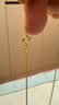 谢瑞麟（TSL）七夕礼物18k金项链白金黄金玫瑰金彩金肖邦链AF185 K黄 实拍图