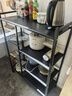 全品屋厨房用具置物架落地多层多功能层架收纳家用水果蔬菜篮子储物货架 【三网四层】80*32*108cm 加厚材质 实拍图