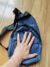 Chest bag男士时尚休闲胸包简约单肩包便捷轻便胸前包潮流斜挎包 蓝 色单层 实拍图