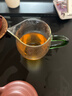 宣室堂玻璃加厚耐热公道杯功夫茶具配件分茶器茶海加茶漏茶虑过滤器大号 企鹅公杯绿330毫升 实拍图