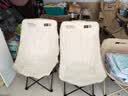 探险者（TAN XIAN ZHE）户外折叠椅露营椅子月亮椅便携折叠桌椅高靠背躺椅小凳子钓鱼椅 经典舒适款卡其【3重绷带加固】 实拍图