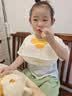 PUTOT宝宝围兜硅胶婴儿童吃饭围嘴加大加宽防水罩衣辅食蛋花饭兜 实拍图