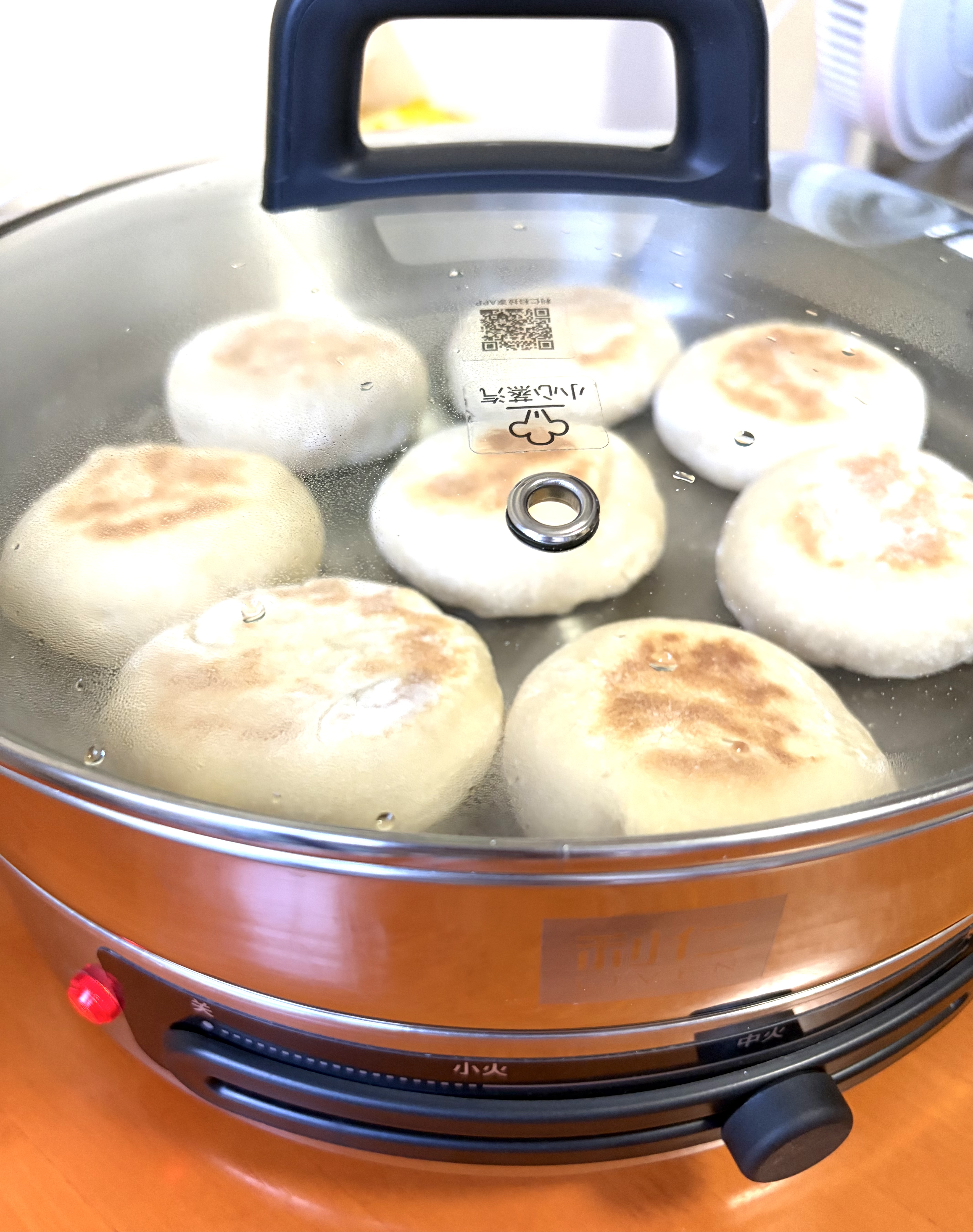 利仁（Liven）电饼铛电煎锅家庭用304不锈钢0涂层电饼档32cm加大55mm加深三明治早餐机DJG-J3255 实拍图