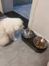 小佩宠物猫碗猫咪斜口碗 双碗15°护颈猫食盆狗碗 不锈钢双食碗 实拍图