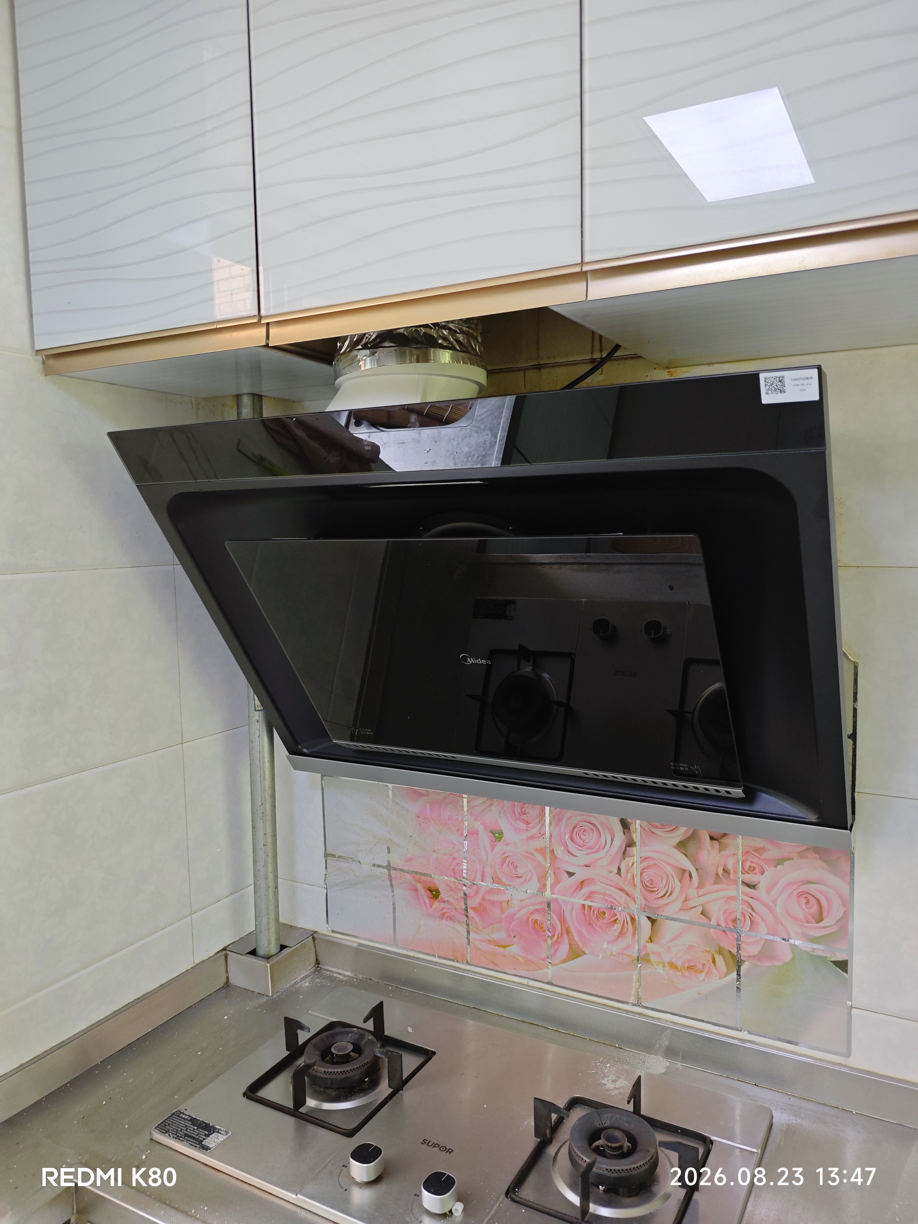 美的（Midea）抽油烟机 家用厨房侧吸式油烟机大吸力 抽排油烟机 租房适用自动清洗 JP32 实拍图