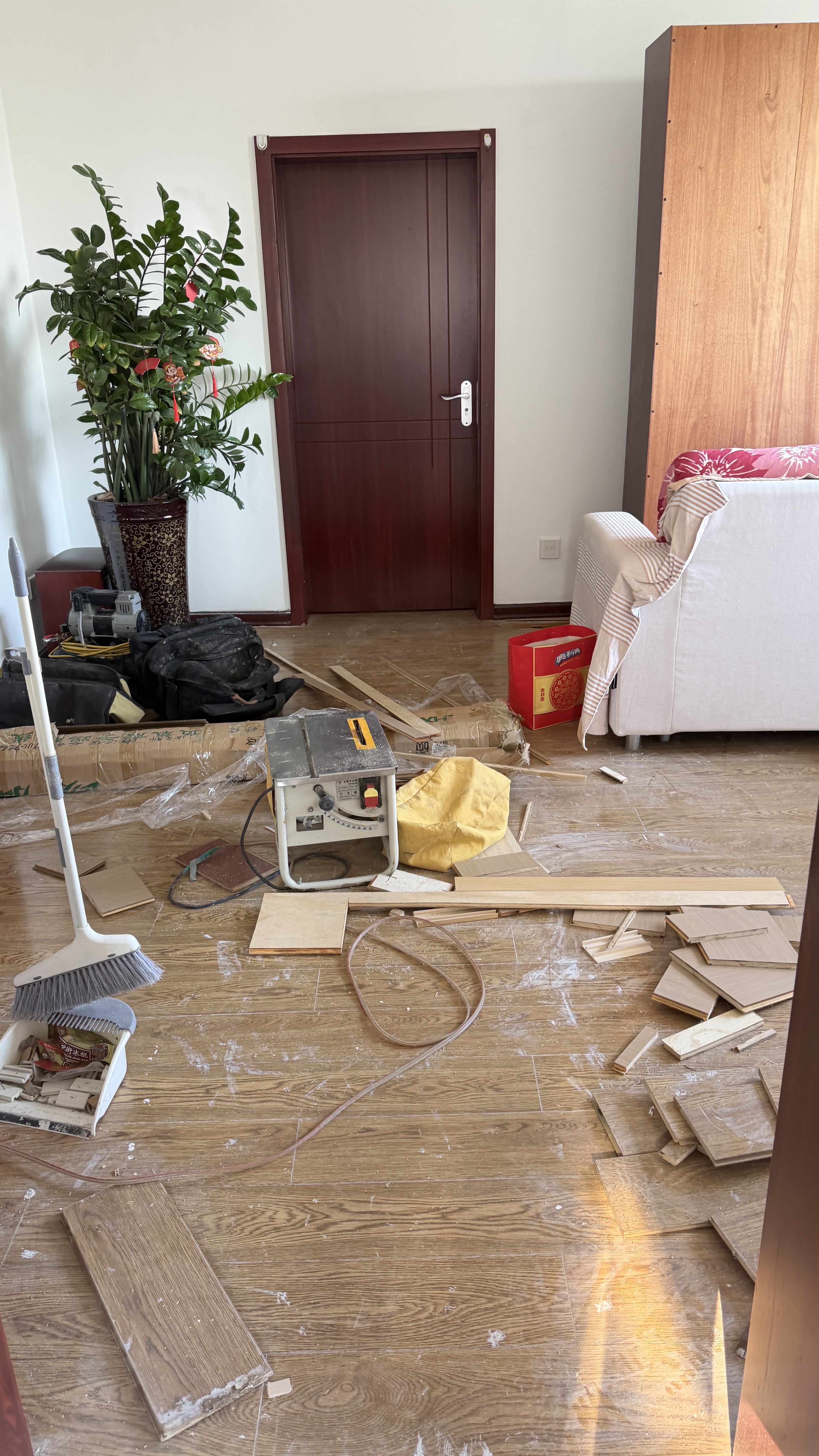 德尔（Der）整芯ENF级孕婴级原木色实木复合地板耐磨抗刮萌宠地板地暖 实拍图