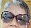 贝诗顿日夜两用变色偏光太阳眼镜女士墨镜防紫外线大框圆脸显瘦镶钻开车 日夜两用【可变色】紫框灰片 实拍图