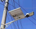 亚明led路灯头新农村路灯工厂户外防水220v市政挑臂电线杆道路照明灯 50W（单路灯头）LED白光 实拍图