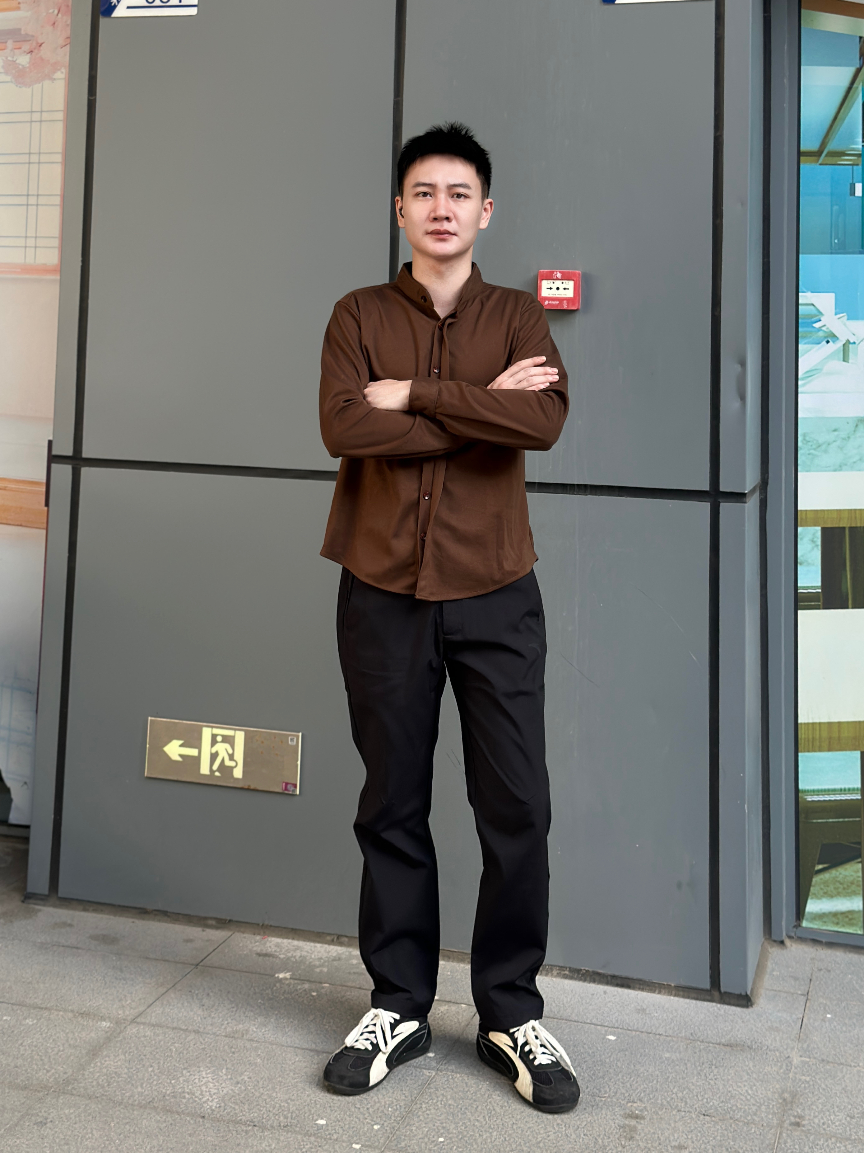 安踏（ANTA）商务型动裤丨抗皱长裤男士休闲裤西裤秋冬季直筒防泼水运动裤子 【常规款】基础黑7504-3 M (170) 建议100-120斤 实拍图