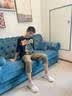 H8奢椰子鞋350鞋子男鞋2026新款透气网面莆田男鞋休闲运动跑步鞋 白满（BT版本） 42 实拍图