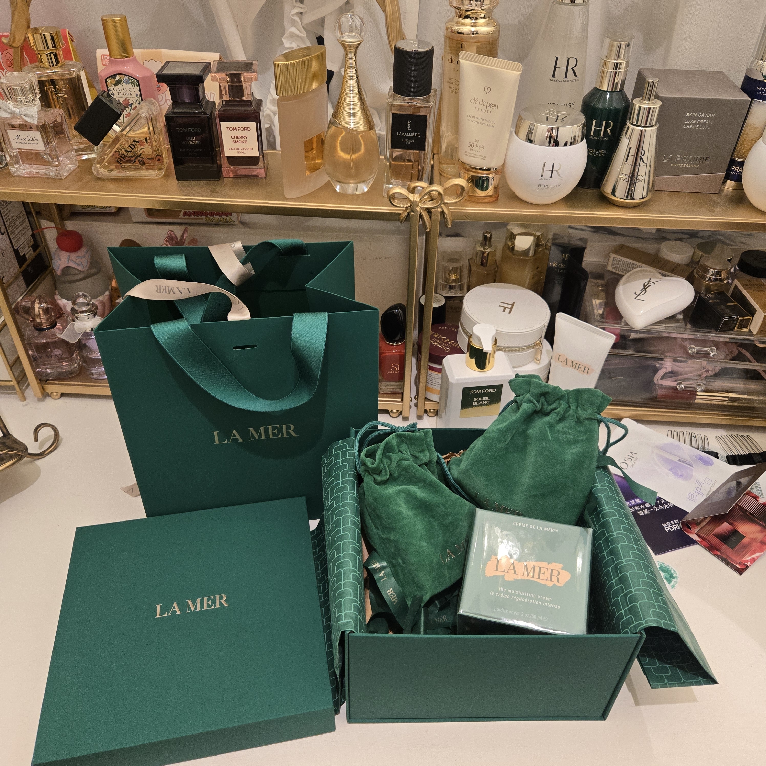 海蓝之谜（LA MER）奇迹面霜60ml保湿修护紧致护肤品套装化妆品礼盒生日礼物送女友 实拍图