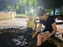Bestway噗通岛鳄鱼儿童泳衣浮力衣 分区气囊加厚防侧翻充气背心游泳衣 实拍图