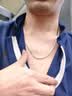 伊莉洛古巴链简约嘻哈复古港风潮酷钛钢链项链配饰hiphop男士锁骨毛衣链 龙骨链【55cm】 实拍图