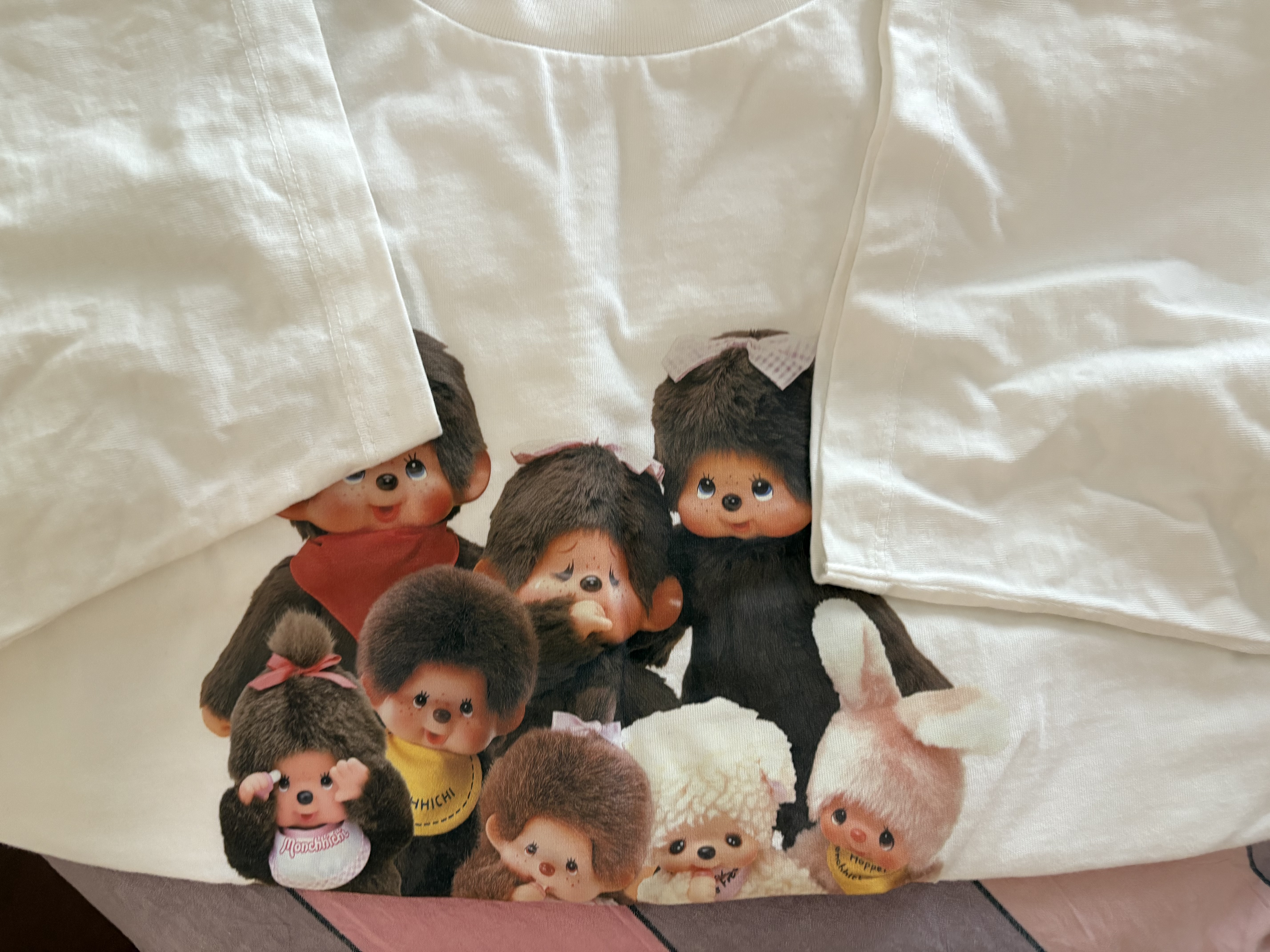 优衣库Monchhichi UT/短袖T恤女装印花488572 01 乳白色 XL 实拍图