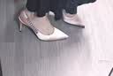 CHARLES&KEITH质感链条尖头高跟凉鞋子女鞋生日七夕礼物送女友CK1-60280377 Beige米色 36 (230) 实拍图