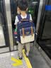 卡拉羊书包小学生1-3-6年级6维减负护脊儿童云朵背包男女生双肩包 6维减负防下坠|藏青 【小号】小学生1-3年级|身高135cm以下 实拍图
