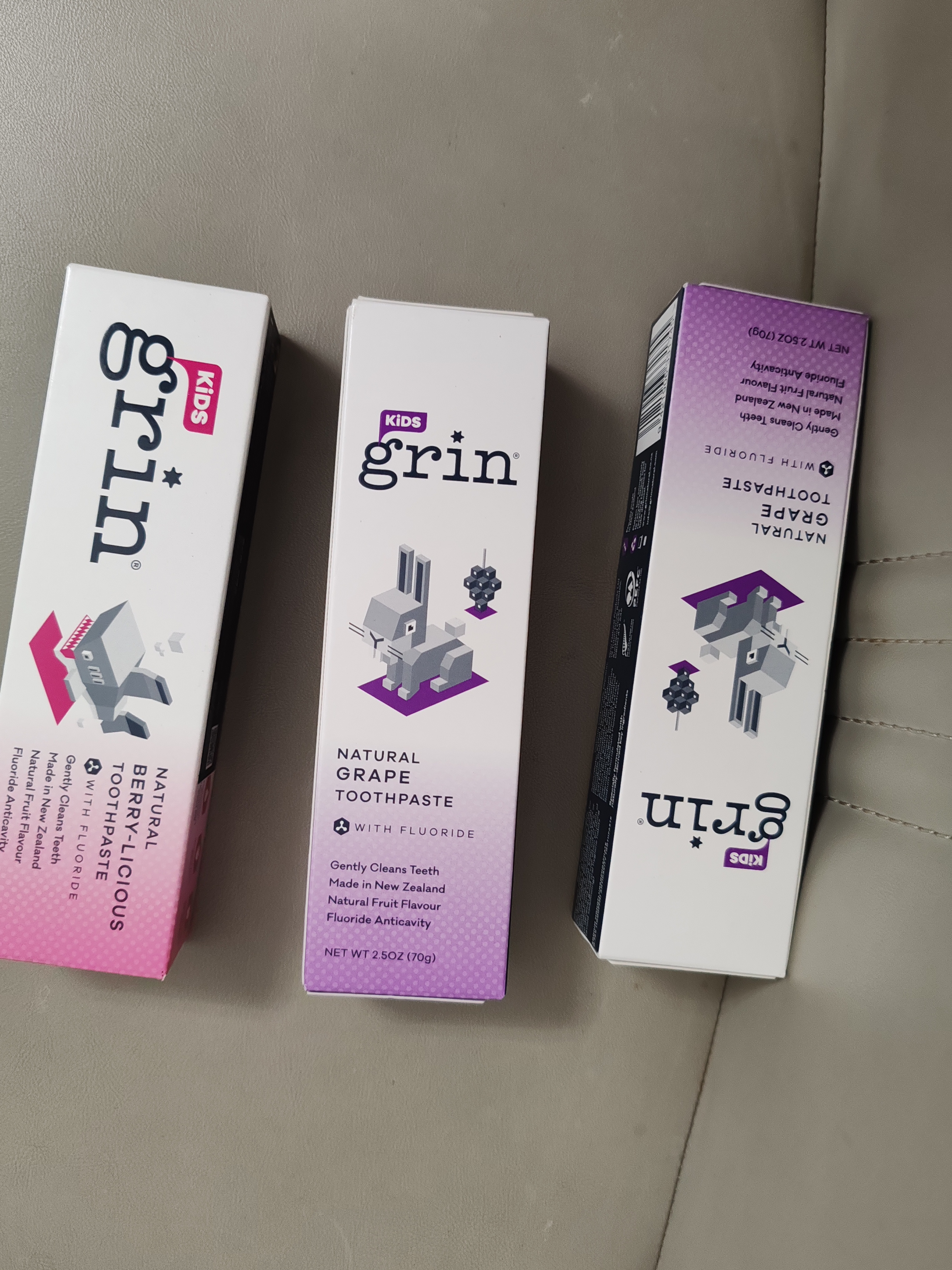 grin儿童牙膏含氟防蛀3-6-12岁宝宝婴幼儿青少年牙膏70g莓果味 实拍图