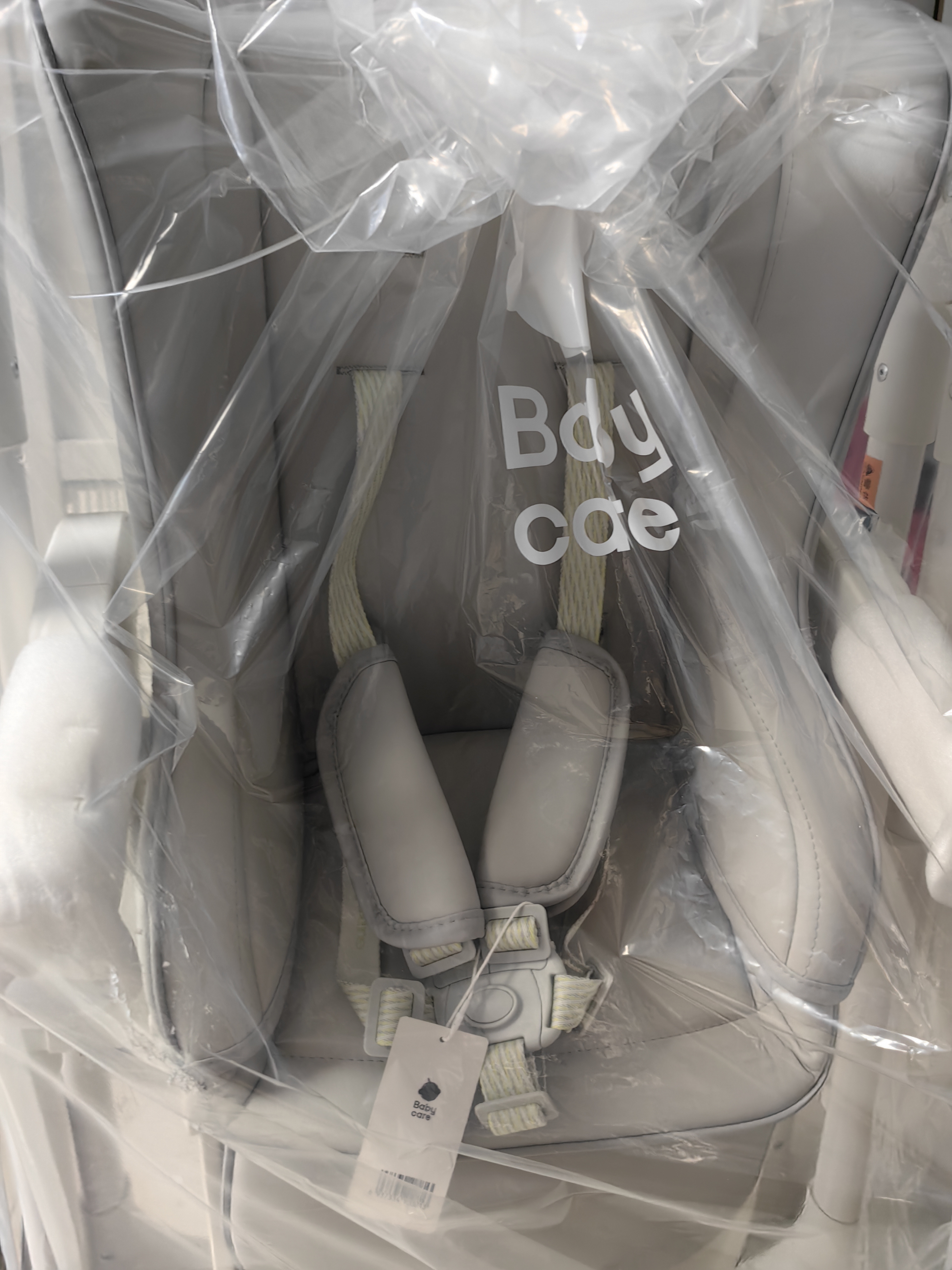 babycare宝宝餐椅6个月以上吃饭可折叠儿童座椅可移动婴儿成长椅 贝壳白 实拍图